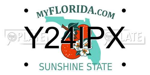 Y24IPX Florida License Plate