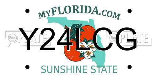 Y24LCG Florida License Plate