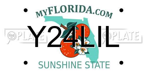 Y24LIL Florida License Plate