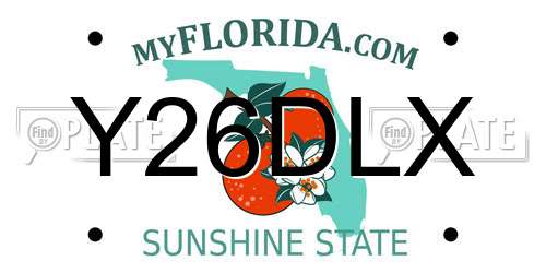 Y26DLX Florida License Plate