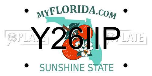 Y26IIP Florida License Plate