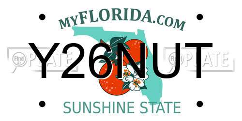 Y26NUT Florida License Plate