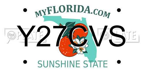 Y27CVS Florida License Plate