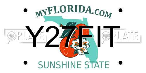 Y27FIT Florida License Plate