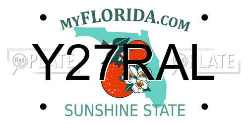 Y27RAL Florida License Plate