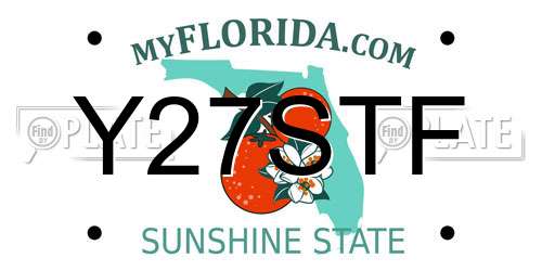 Y27STF Florida License Plate