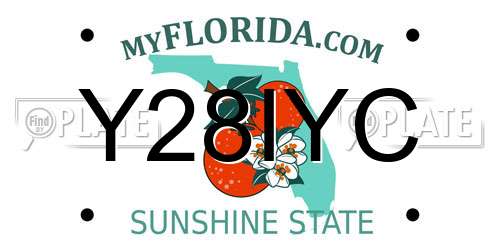 Y28IYC Florida License Plate