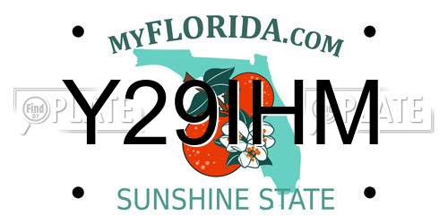 Y29IHM Florida License Plate