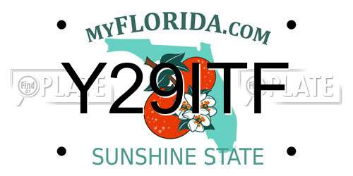 Y29ITF Florida License Plate