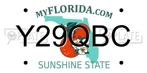Y29QBC Florida License Plate