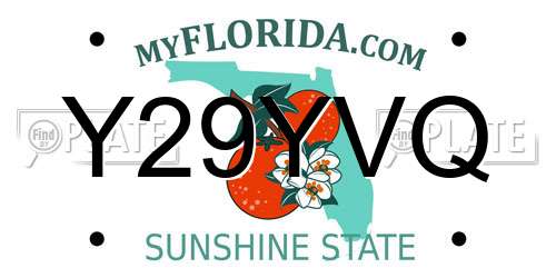 Y29YVQ Florida License Plate