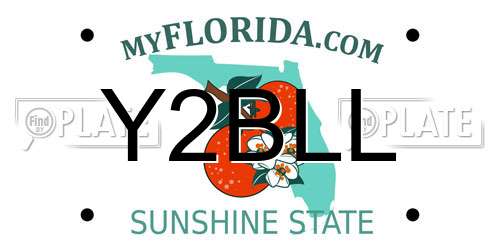 Y2BLL Florida License Plate