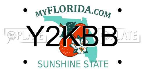 Y2KBB Florida License Plate