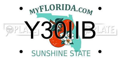 Y30IIB Florida License Plate