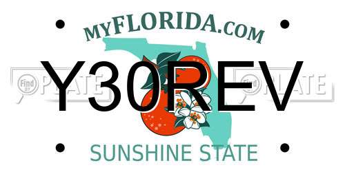 Y30REV Florida License Plate