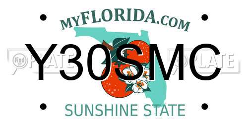 Y30SMC Florida License Plate