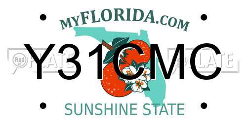 Y31CMC Florida License Plate