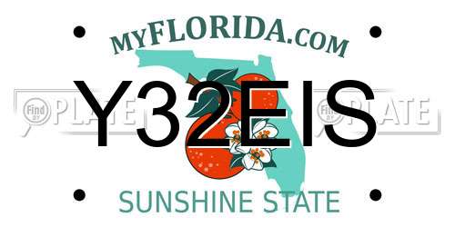 Y32EIS Florida License Plate