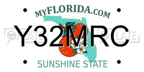 Y32MRC Florida License Plate