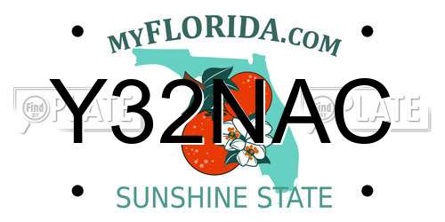 Y32NAC Florida License Plate