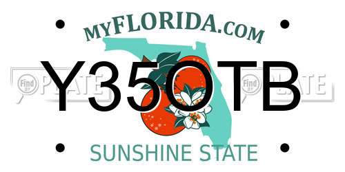Y35OTB Florida License Plate