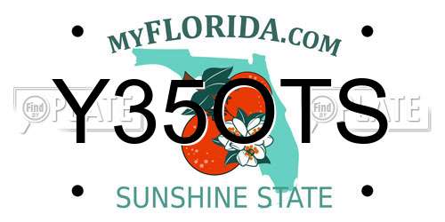 Y35OTS Florida License Plate