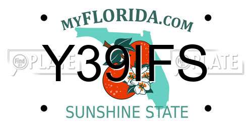 Y39IFS Florida License Plate