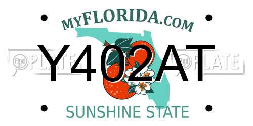 Y402AT Florida License Plate
