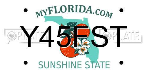 Y45FST Florida License Plate