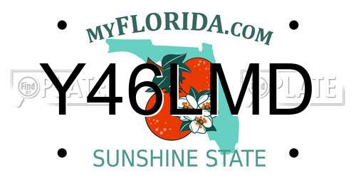 Y46LMD Florida License Plate