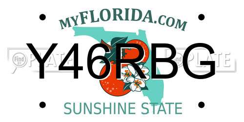 Y46RBG Florida License Plate