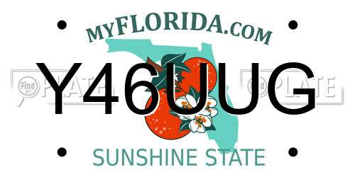 Y46UUG Florida License Plate