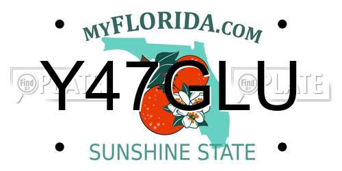 Y47GLU Florida License Plate