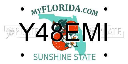 Y48EMI Florida License Plate