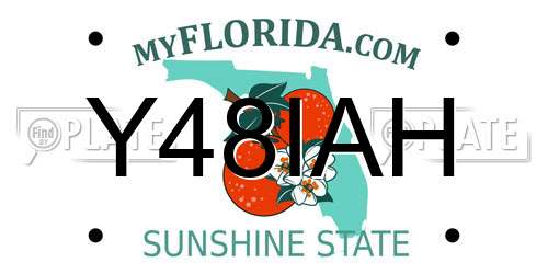 Y48IAH Florida License Plate