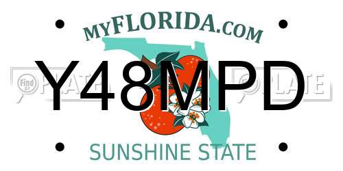 Y48MPD Florida License Plate