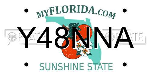 Y48NNA Florida License Plate