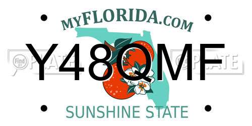 Y48QMF Florida License Plate