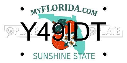 Y49IDT Florida License Plate