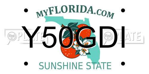 Y50GDI Florida License Plate