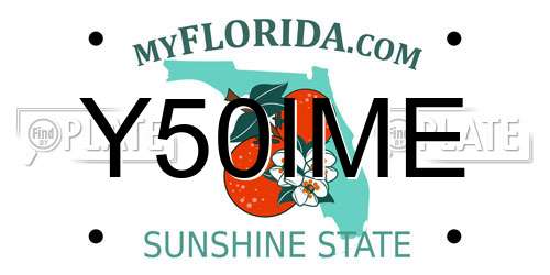 Y50IME Florida License Plate