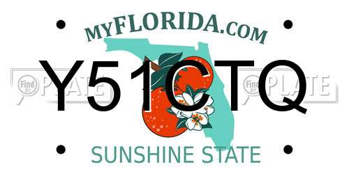 Y51CTQ Florida License Plate