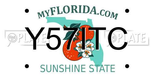 Y57ITC Florida License Plate