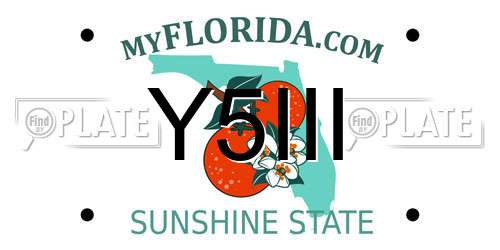 Y5III Florida License Plate