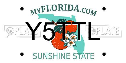 Y5TTL Florida License Plate