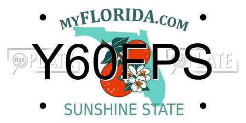 Y60FPS Florida License Plate