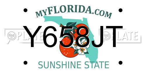 Y658JT Florida License Plate