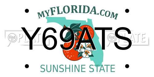 Y69ATS Florida License Plate