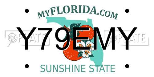 Y79EMY Florida License Plate