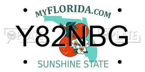 Y82NBG Florida License Plate